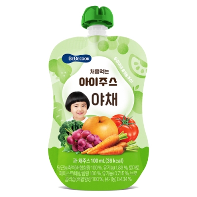 韓國 【BEBECOOK】 嬰幼兒果汁2入組(綜合蔬果)