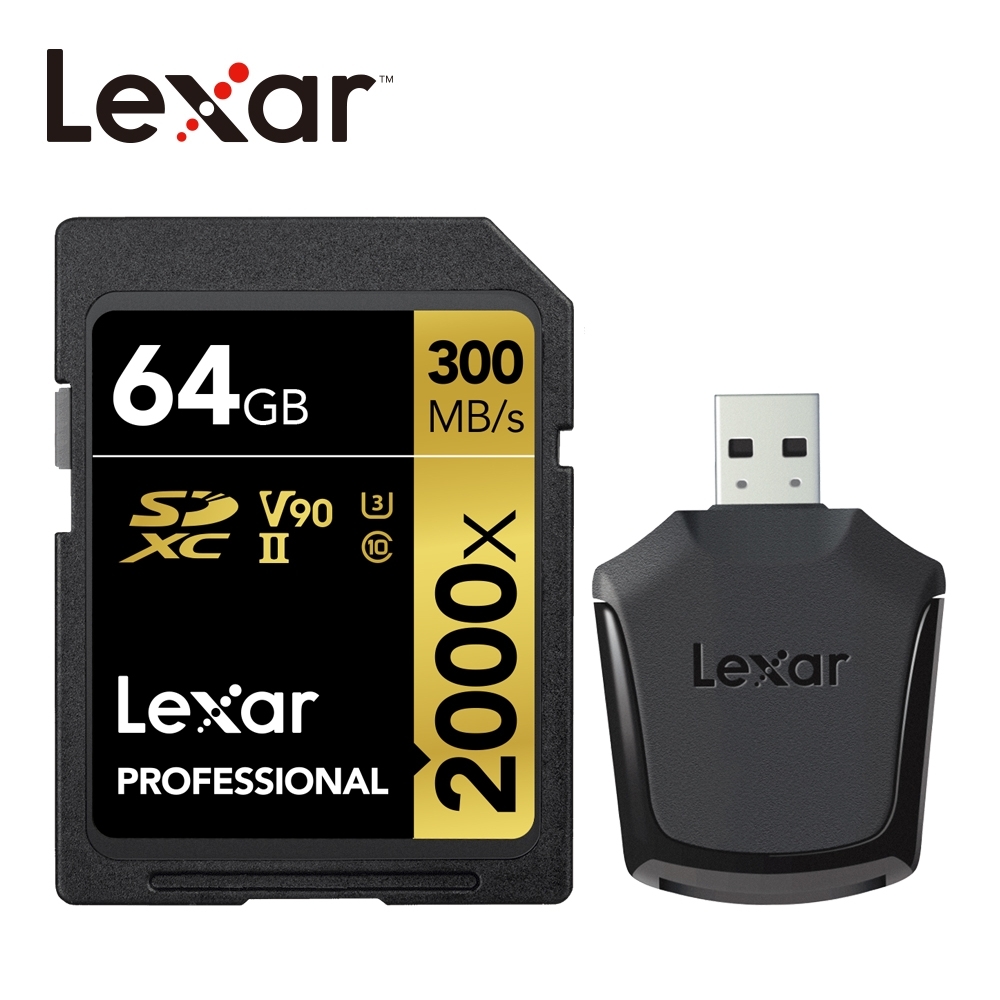 Lexar 2000x SDXC UHS-II 記憶卡 64G 公司貨