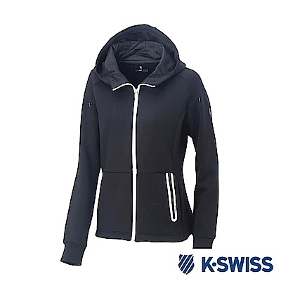 K-SWISS Traning Zip Up女運動外套-女-黑