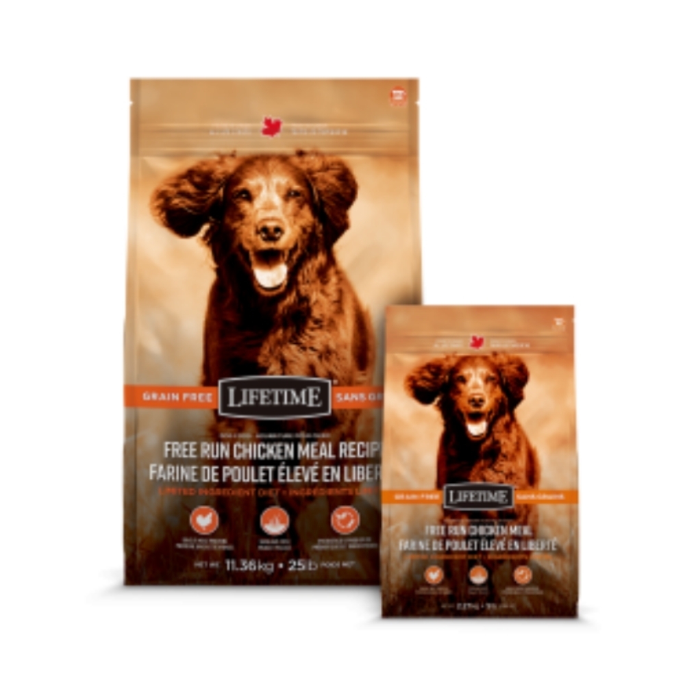 加拿大LIFETIME萊馥特-無穀放養雞-腸胃保健配方 全齡犬 2.27kg/5lb (LTD1885)