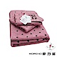 【禮盒3條組】MIT美國棉雙面圓點條紋方巾毛巾浴巾- 珊瑚紅 MORINO摩力諾 product thumbnail 2