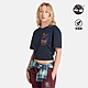 Timberland 女款深寶石藍短版短袖T恤|A6HRD433 product thumbnail 1