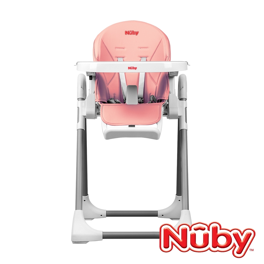 (送超贈點8%) 【美國 Nuby】多功能成長型高腳餐椅-山櫻粉