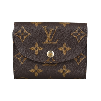 二手品 Louis Vuitton Monogram帆布三折4卡短夾