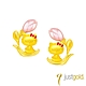 【Just Gold 鎮金店】HELLO KITTY鬱金香 黃金耳環 product thumbnail 1