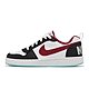 NIKE COURT BOROUGH LOW (GS) 男女大童休閒鞋-黑白紅-DQ5354161 product thumbnail 1