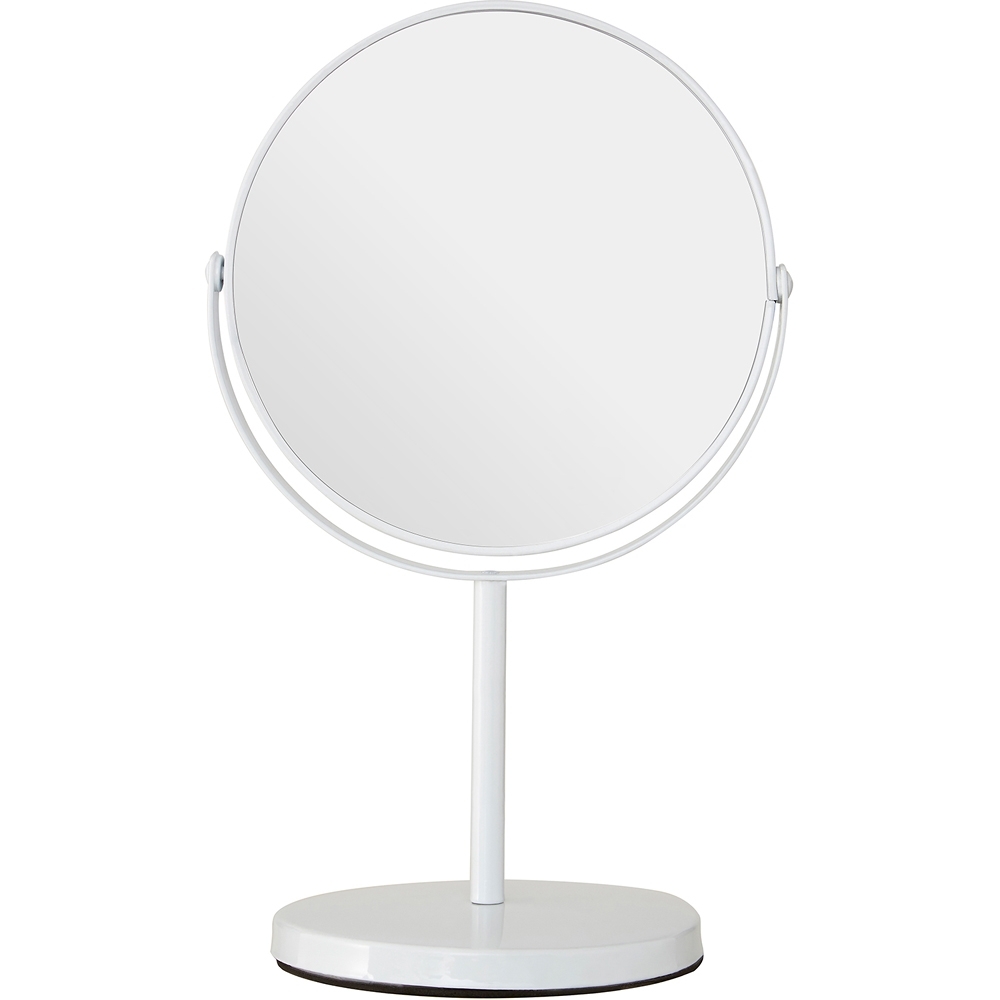 《Premier》雙面高腳桌鏡(白29cm) | 鏡子 化妝鏡