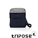 tripose 漫遊系列 岩紋x微皺尼龍護照斜背包 深藍 product thumbnail 1