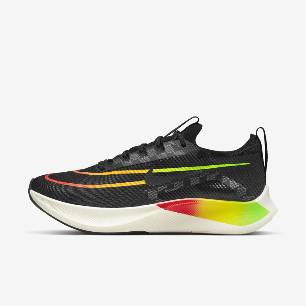 Nike Zoom Fly 4 [DQ4993-010] 男 慢跑鞋 運動 路跑 碳板 推進 支撐 緩震 穩固 黑 彩