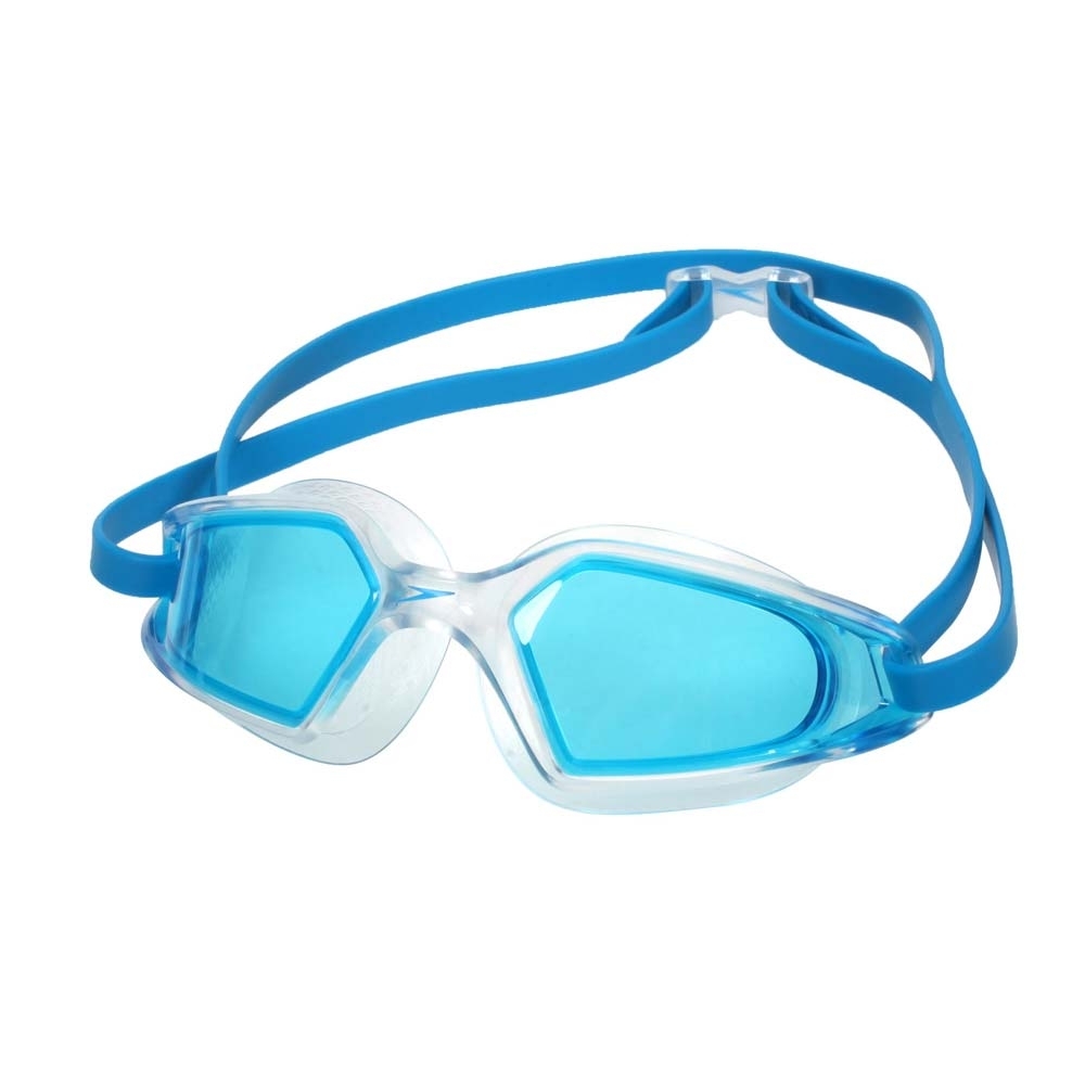 SPEEDO HYDROPULSE 成人運動泳鏡-游泳 訓練 戲水 抗UV SD812268D647 透明水藍