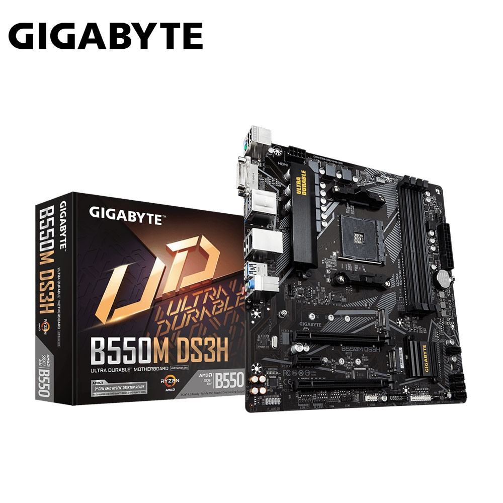 技嘉GIGABYTE B550M DS3H AMD主機板| 技嘉主機板(AMD腳位) | Yahoo奇摩