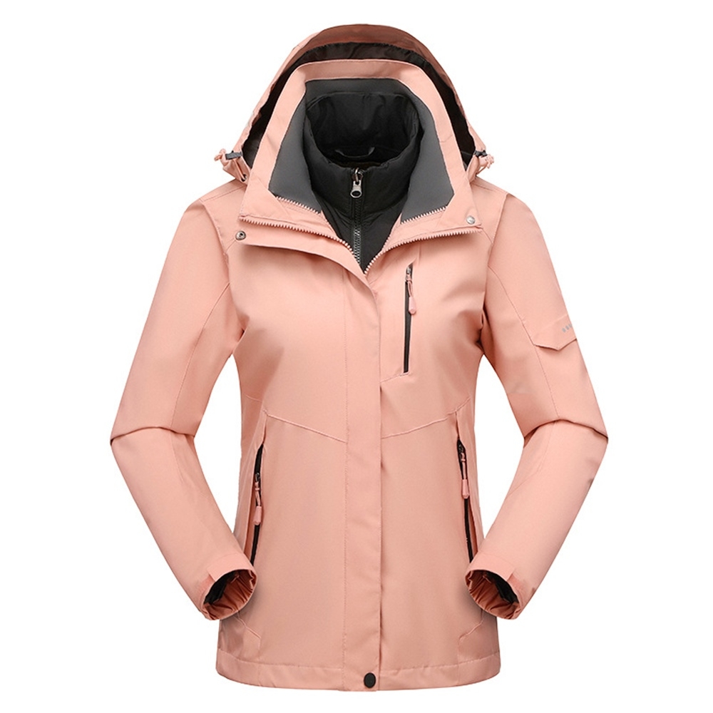 米蘭精品 衝鋒衣連帽夾克-三合一防水禦寒登山男女衝鋒外套10色74db62