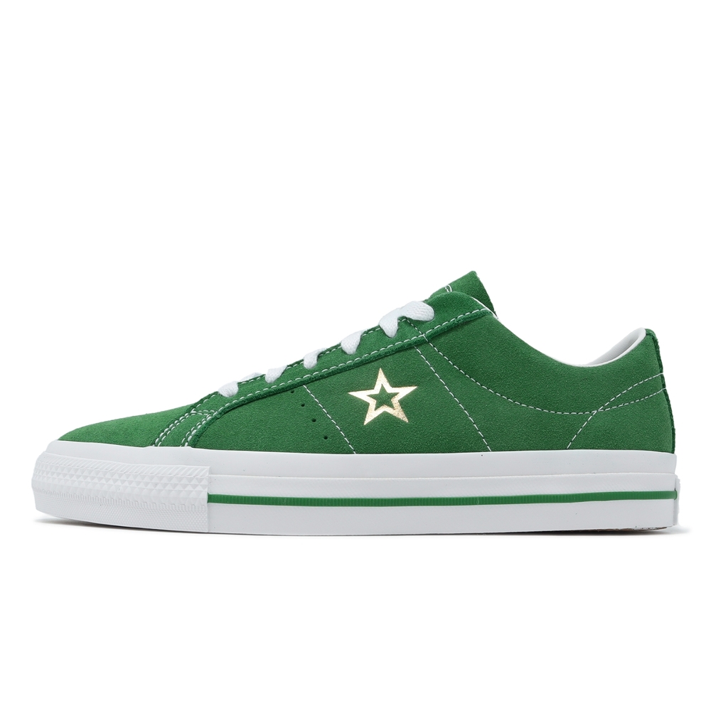 Converse 休閒鞋One Star Pro 男鞋女鞋綠白麂皮低筒一星經典情侶鞋