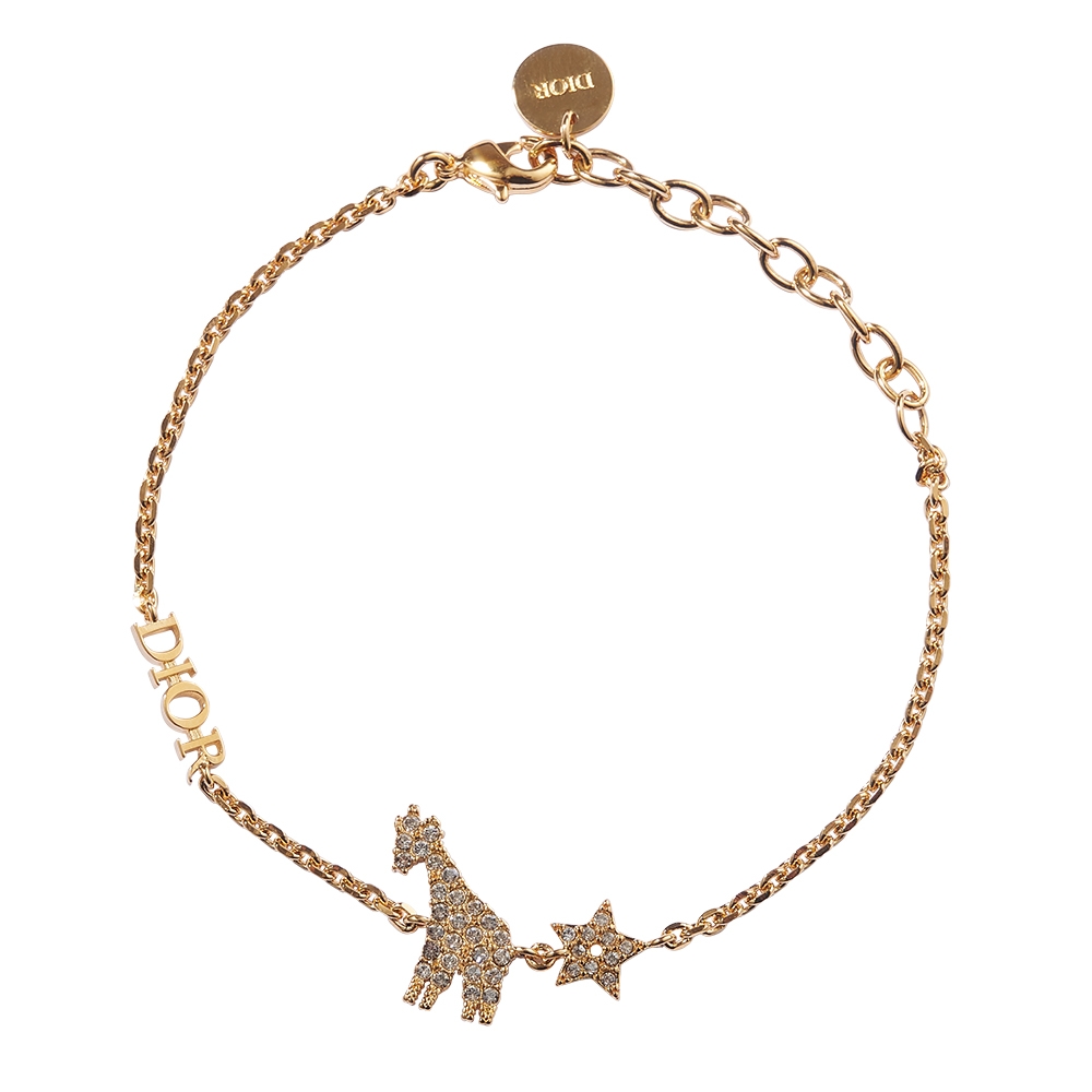 DIOR迪奧 GIRAFFE GOLD FINISH BRACELET 長頸鹿手鍊