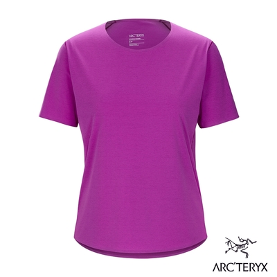 Arcteryx 始祖鳥 女 Norvan 快乾短袖圓領衫 時尚紫