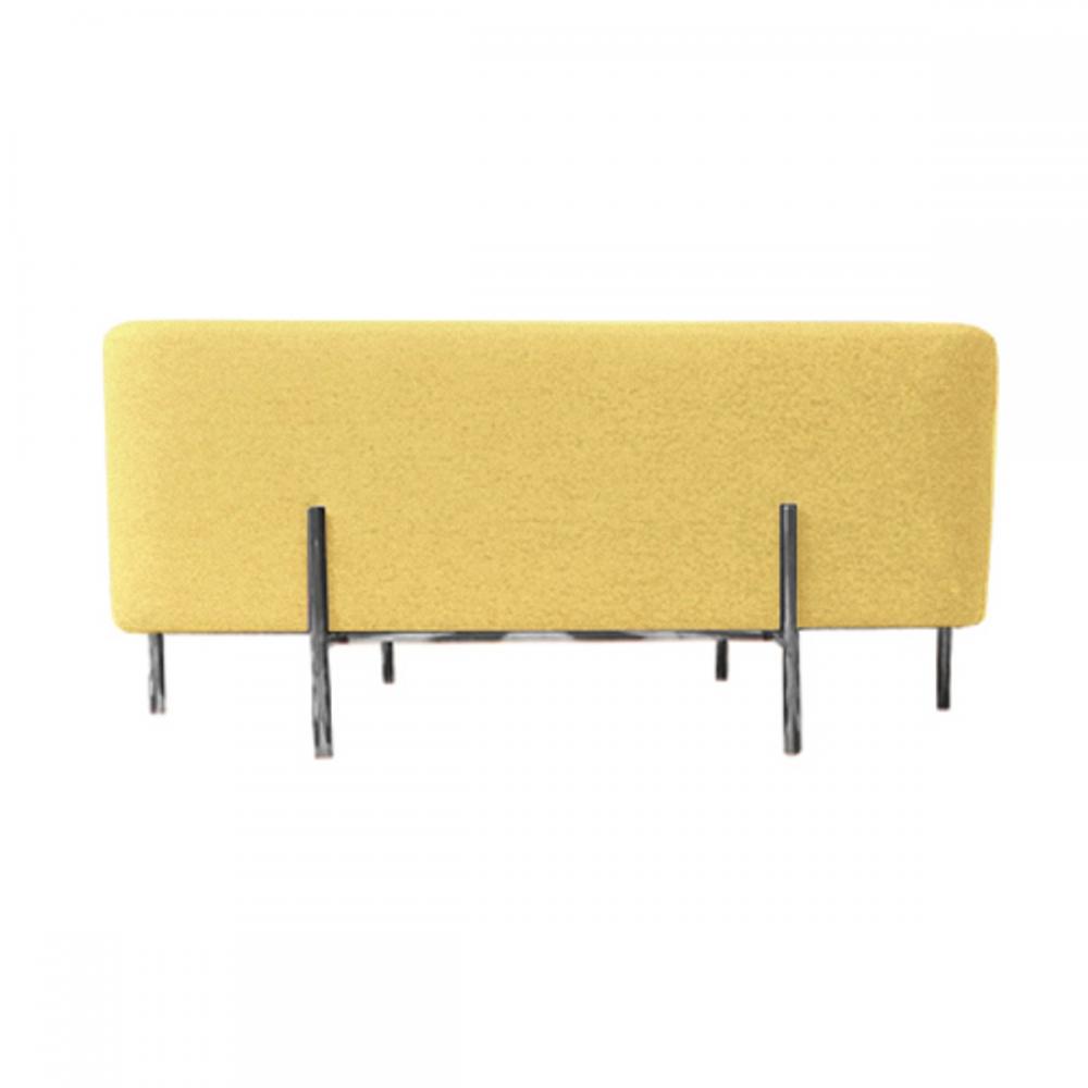 hoi! 時尚棉麻長方型椅凳-黃色 (H014226054)