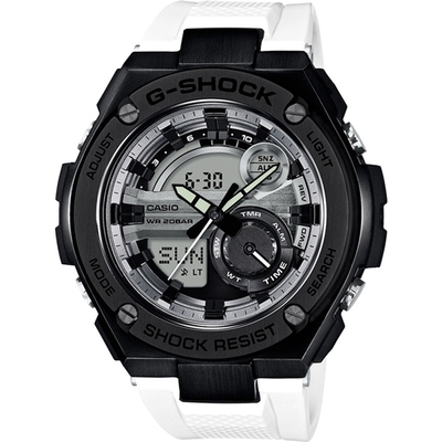 CASIO G-SHOCK系列 破繭重生雙顯運動錶-GST-210B-7ADR