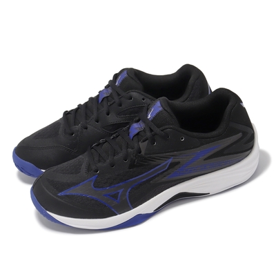 Mizuno 排球鞋 Thunder Blade Z 男鞋 女鞋 黑 藍 入門款 室內運動 羽排鞋 美津濃 V1GA2370-54