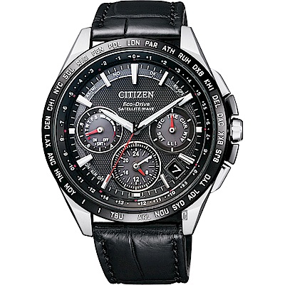 CITIZEN Eco-Drive 鈦 光動能GPS衛星對時錶 送禮推薦-黑/43mm CC9015-03E