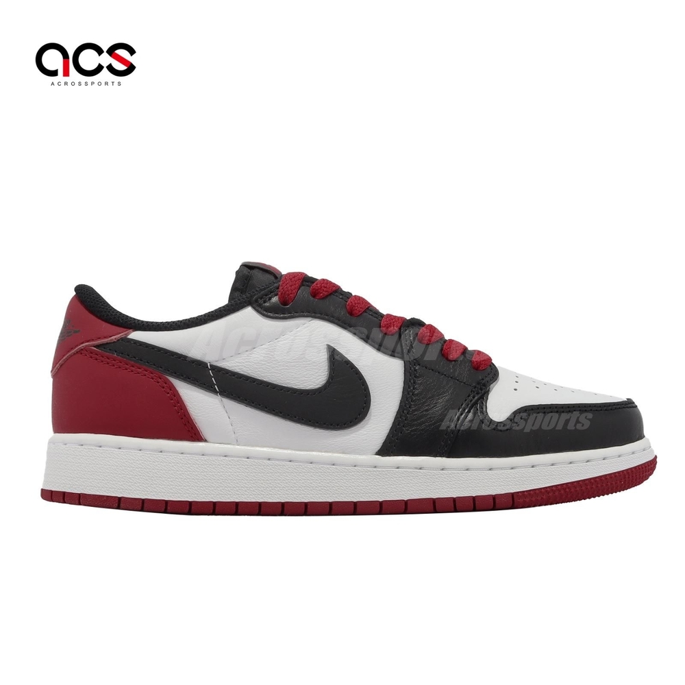 Nike Air Jordan 1 Retro Low OG GS 大童女鞋Black Toe AJ1 CZ0858-106