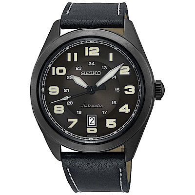 SEIKO 精工 飛行時代機械手錶 送禮首選-黑/44mm (4R35-02W0SD)_SK045