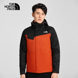 The North Face 男 三合一防水外套 橘黑 NF0A4U7M6U2