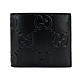 Gucci Embossed GG Logo八卡對開短夾(645154-黑) product thumbnail 1