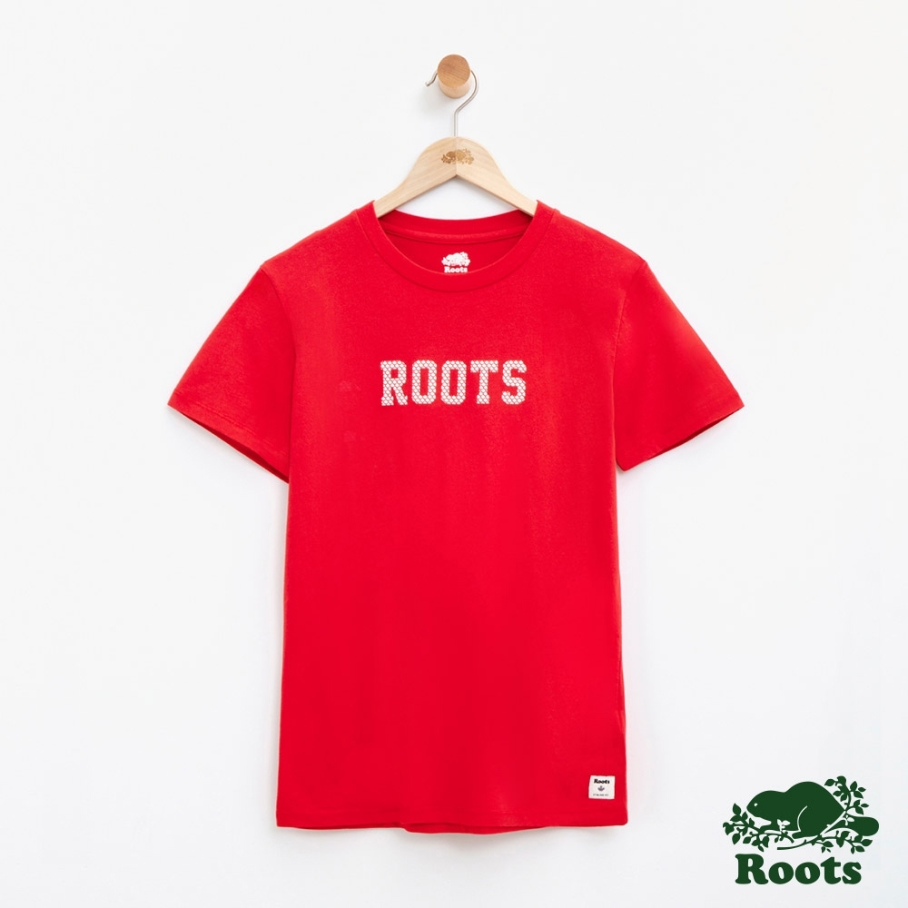 女裝Roots 楓葉短袖T恤-紅