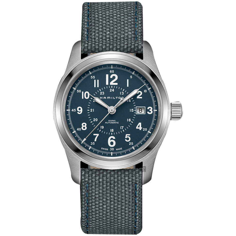 Hamilton 漢米爾頓 Khaki Field卡其野戰手錶-藍/42mm