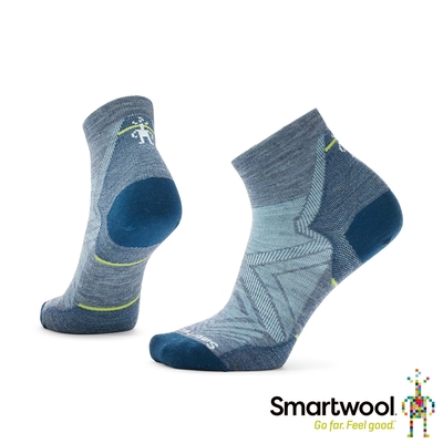 官方直營 Smartwool 女機能跑步超輕減震低筒襪 錫藍
