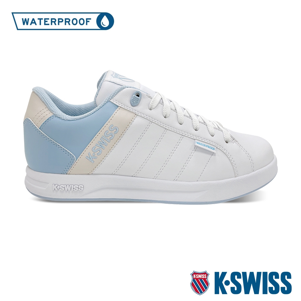 K-SWISS Lundahl WP防水運動鞋-女-白/天空藍/灰