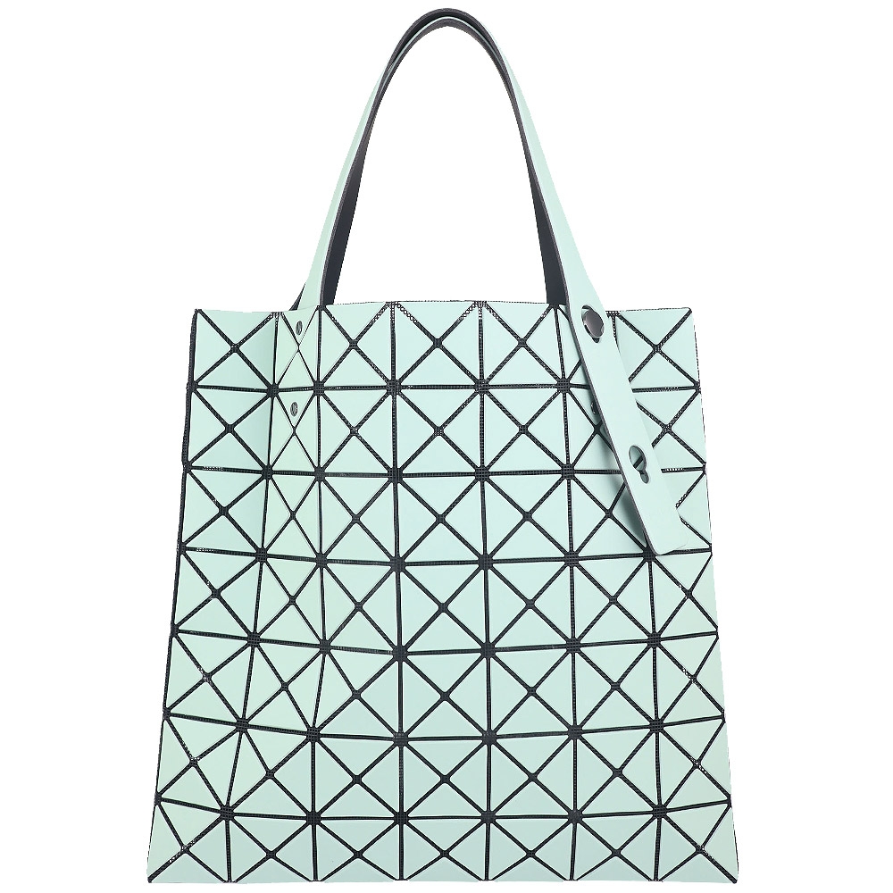 ISSEY MIYAKE 三宅一生 BAOBAO 淺綠色霧面三角格7x7手提包