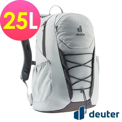 【deuter 德國】GOGO 25L休閒旅遊後背包3813221白錫/戶外健行包/通勤包/書包/商務包/電腦包