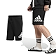 adidas 短褲 Essential Shorts 男款 黑 白 純棉 中腰 抽繩 棉褲 愛迪達 IC9401 product thumbnail 1