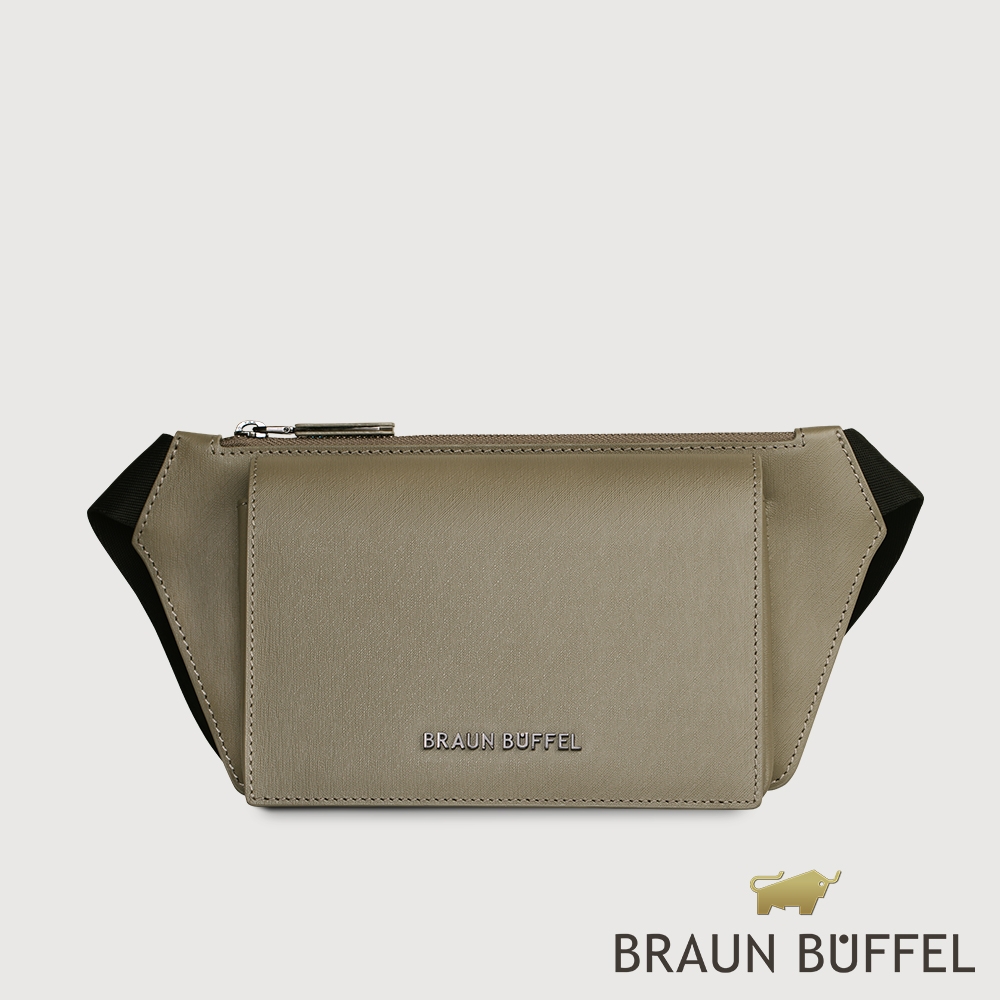 【BRAUN BUFFEL 德國小金牛】台灣總代理 紐瓦斯 腰胸包-暗綠色/BF534-07-DG