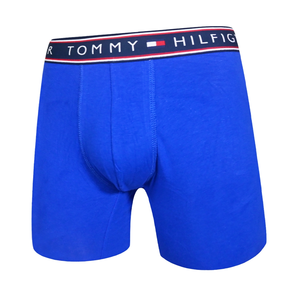 Tommy Hilfiger Cotton Stretch 男內褲 棉質舒適 平口褲/四角褲/Tommy內褲-寶藍色 單件