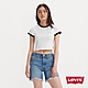 Levi's 女款 運動滾邊MINI短版 短袖Tee恤 product thumbnail 1