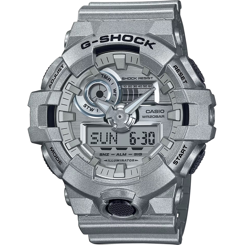 CASIO 卡西歐 G-SHOCK 科幻未來金屬色手錶 送禮推薦 GA-700FF-8A