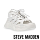 STEVE MADDEN-CONTOUR 綁帶簍空厚底涼拖鞋-白色 product thumbnail 1