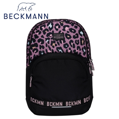 Beckmann-Sport Junior護脊書包30L-粉彩豹紋