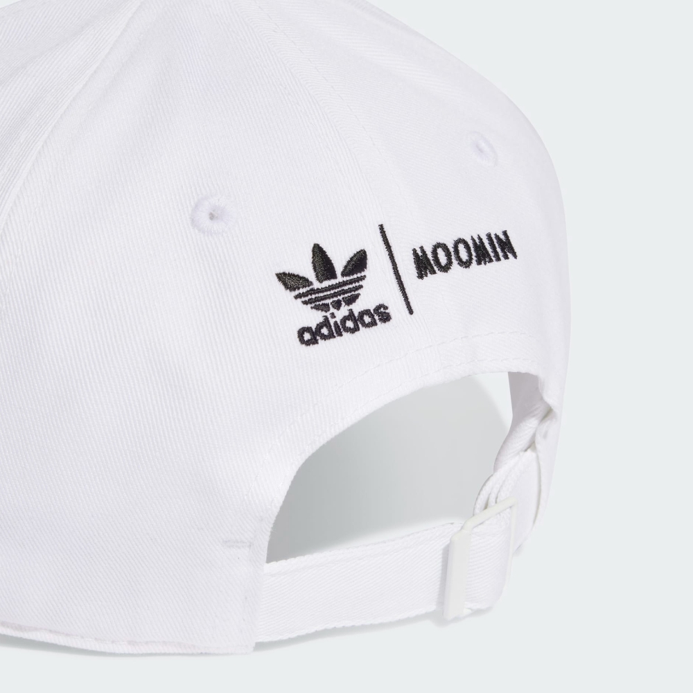 adidas 帽子運動帽棒球帽遮陽帽三葉草MOOMIN CAP 白IB9256 | 棒球帽 