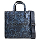 COACH Field Tote 40 經典迷彩LOGO印花大容量兩用托特包(深藍) product thumbnail 1