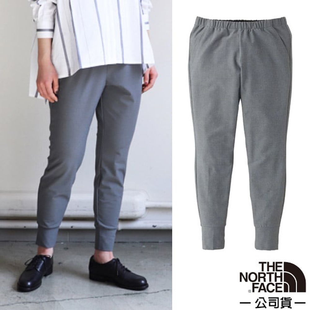 【The North Face】女 Traction Rib Pant 彈性機能休閒九分褲.休閒褲.運動褲_3V8V-02A 灰色 V