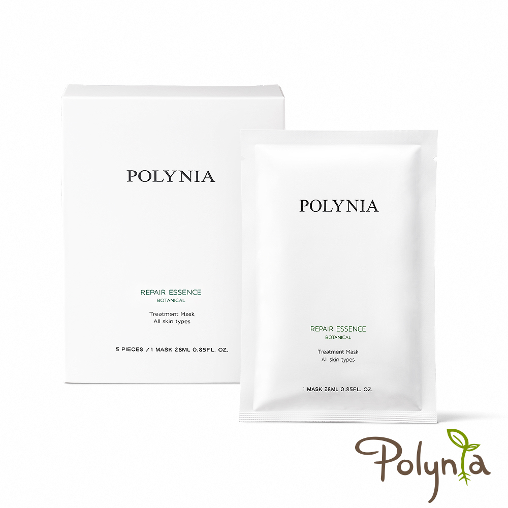 Polynia 璞亞 修護精華雙效片狀面膜 5入盒裝