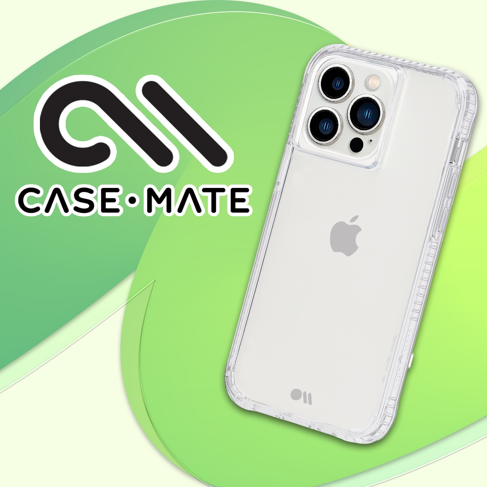 美國 CASE·MATE iPhone 14 Pro Tough Clear Plus 環保抗菌超強悍防摔保護殼 - 透明