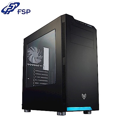 FSP 全漢 CMT240(B) 炫鬥士 黑  ATX 透側 電腦機殼