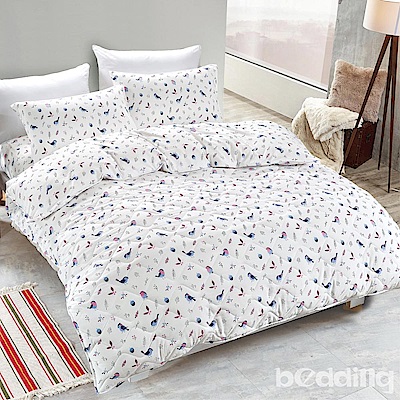 BEDDING-舒適系列海島棉6x7尺特大雙人薄式床包三件組-沐香