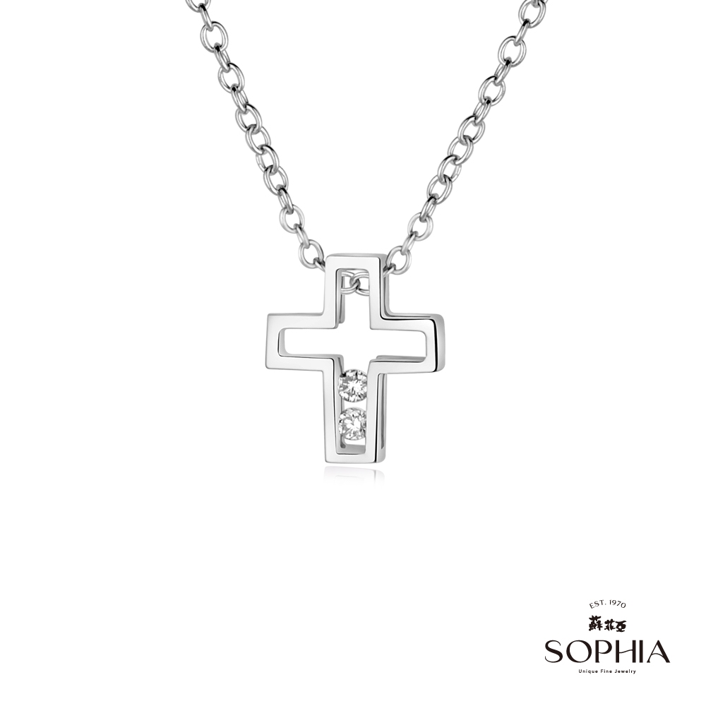 SOPHIA 蘇菲亞珠寶 - 愛的信仰 18WK 鑽石項墜