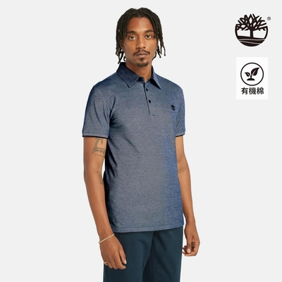 Timberland 男款深寶石藍牛津短袖 Polo 衫|A42B5433