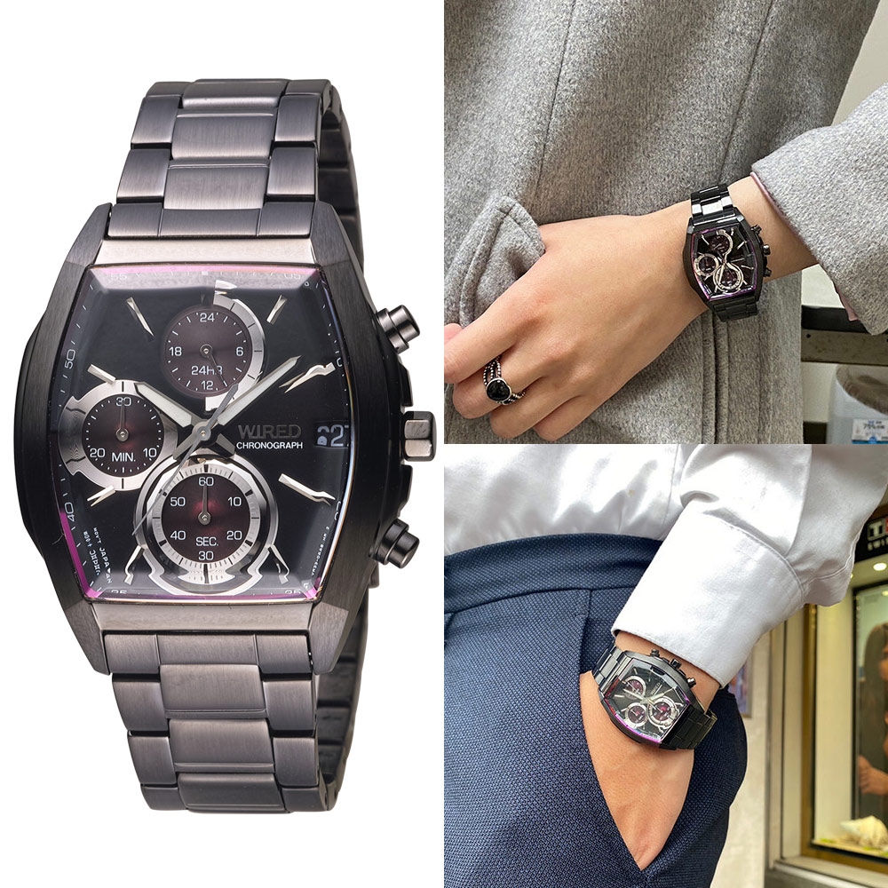 WIRED 日系潮流三眼計時腕錶-多品任選 product image 1